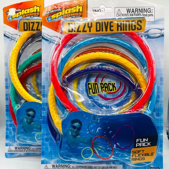 (4) Sets Splash Bomb Dizzy Dive Rings - Picture 1 of 5